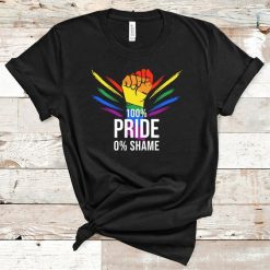 100% Pride No Shame T-Shirt SR01