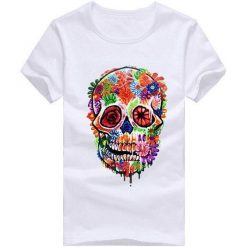 Arrived Skull Print T-Shirt KH01