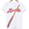 Walking dead lucille baseball bat t-shirt FD01