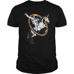 Astronaut Unicorn Rainbow T Shirt SR01