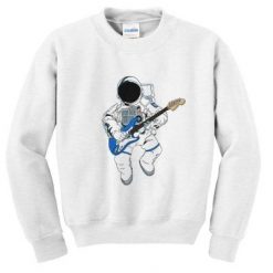 Astronaut playing guitar sweatshirt SR30
