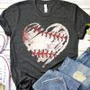 Baseball heart T Shirt FD14J0