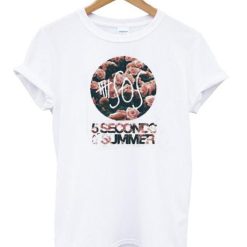 5 Seconds Of Summer flower T shirt