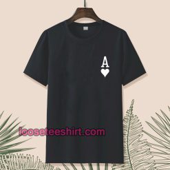 Ace of hearts poker t-shirt TPKJ1