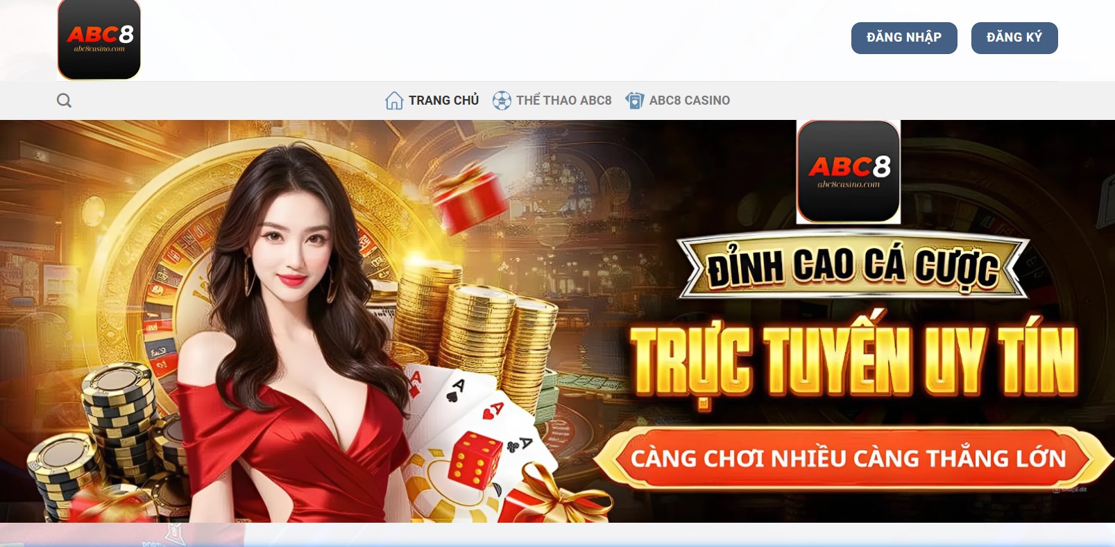 Abc8 là một trong những Nhà cái cá cược uy tín nhất
